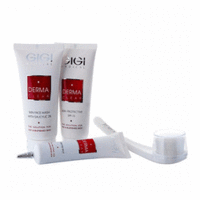 GIGI Cosmetic Labs Derma Clear Kit - Набор для домашнего ухода (мусс, крем увлаж., гель для лок. обраб., щеточка) 315 мл