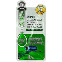 Ekel Green Tea Natural Essence Mask 3D - Маска с экстрактом зеленого чая 25 г