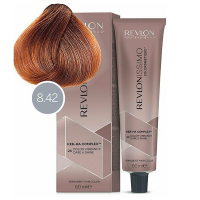 Revlon Revlonissimo High Coverage NMT - Перманентная краска для седых волос №8-42 медовый светлый блондин  60 мл  