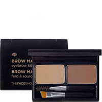  The Face Shop Eye Browmaster Eyebrow Beige Brown - Палетка для макияжа бровей тон 01 4 г