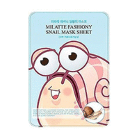 Milatte Fashiony Snail Mask Sheet - Маска для лица тканевая улиточная 21 г