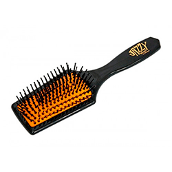 Harizma Professional h10625-1509 - Щётка массажная средняя трапеция (черно-оранжевая)