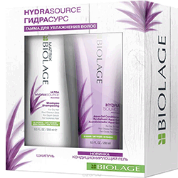 Matrix Biolage Hydrasourse - Набор для увлажнения волос (Шампунь 250 мл + Ккондиционирующий гель 250 мл )