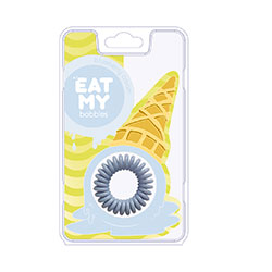 EAT MY Bobbles Blueberry Сream - Резинки для волос "сливочная голубика" 3 шт