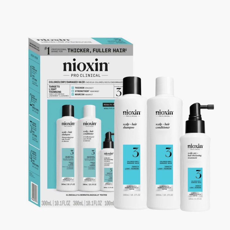 Nioxin System 3 XXL - Новая cистема 3 для ухода за окрашенными волосами (шампунь 300 мл+кондиционер 300 мл+маска 100 мл)