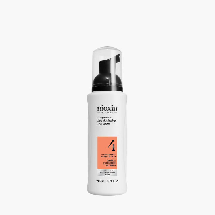Nioxin System 4 Care+Hair Thickening Treatment - Маска для объёма и восстановления поврежденных волос (Система 4) 200 мл