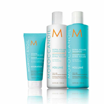 Moroccanoil Set - Набор "объём" для волос (шампунь 250 мл, кондиционер 250 мл, увлажняющая маска 75 мл)