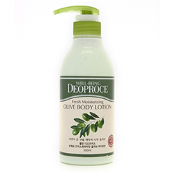 Deoproce Body Well-Being Fresh Moisturizing Olive Body Lotion - Лосьон для тела с экстрактом оливы 500 мл