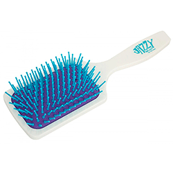 Harizma Professional h10626-0107 - Щётка массажная средняя прямоугольная (бело-фиолетовая)