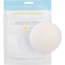 The Konjac Sponge Baby Face White - Спонж детский для умывания лица (без добавок)