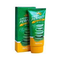 Farmstay Aloe Vera Perfect Sun Cream - Крем для лица и тела солнцезащитный  70 г