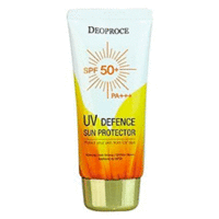 Deoproce Uv Defence Sun Protector Spf50+ Pa+++ - Крем солнцезащитный для лица и тела 70 г