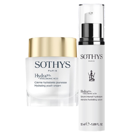Sothys Hydra3Hа Light Set - Набор (легкий, увлажняющий, омолаживающий крем 50 мл; ультраувлажняющая сыворотка 50 мл)