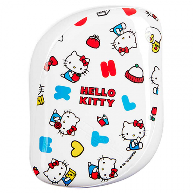 Tangle Teezer Compact Styler Hello Kitty Happy Life - Расческа для волос (белый/желтый)