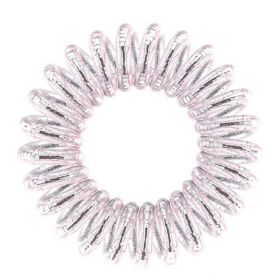 Invisibobble Original Princess Of The Hearts - Резинка для волос с подвесом (искристый розовый)