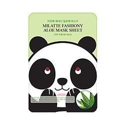 Milatte Fashiony Aloe Mask Sheet - Маска тканевая с экстрактом алое 21 г