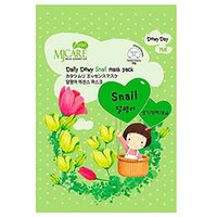 Mijin Cosmetics Care Daily Dewy Mask Pack Snail - Маска тканевая с экстрактом слизи улитки 25 г