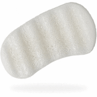 The Konjac Sponge 6 Wave Body Pure White - Спонж для мытья тела