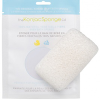 The Konjac Sponge Baby Bath White - Спонж детский для мытья тела (без добавок)