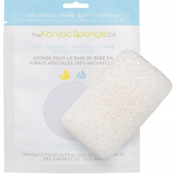 The Konjac Sponge Baby Bath White - Спонж детский для мытья тела (без добавок)