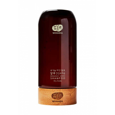 Whamisa Organic Seeds Shampoo Subacidity (pH 4.5) Dry Scalp - Шампунь на основе ферментов семян растений (для нормальной и сухой кожи головы) 500 мл