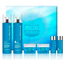 Deoproce Special Water Plus Set - Набор уходовый на водной основе (флюид + лосьон + крем для лица + ночная маска) 400 мл