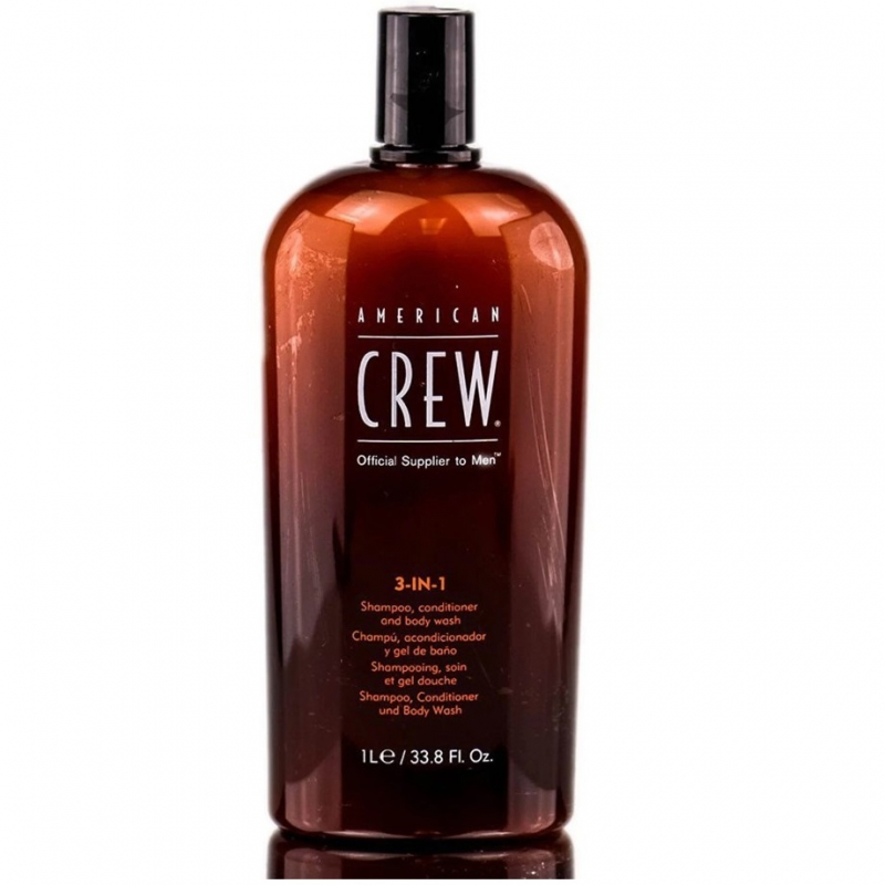 American Crew Classic 3-in-1 Shampoo, Conditioner and Body Wash - Средство 3 в 1 Шампунь, Кондиционер и Гель для душа 1000 мл