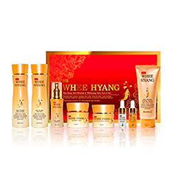 Deoproce Whee Hyang Whitening and Anti-Wrinkle Skin Care 8 Set - Набор для лица антивозрастной (тоник + лосьон + крем для лица + сыворотка + крем вокруг глаз + укрепляющий пилинг + омолаживающая ампула + отбеливающая ампула) 590 мл