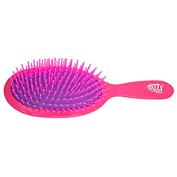 Harizma Professional h10628-0507 - Щётка массажная большая овальная (розовая-фиолетовая)