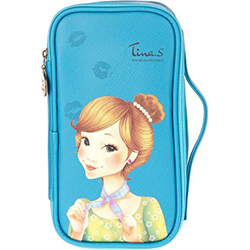 Fascy Pungseon Tina PU Beauty Pouch - Косметичка синяя