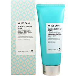 Mizon Black Clean Up Pore Deep Cleanser - Пенка-скраб очищающая 120 мл