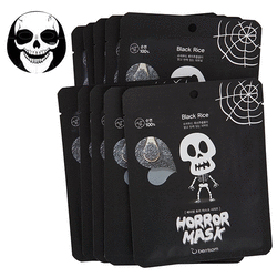 Berrisom Horror Mask Scull Black Rice - Маска для лица с экстрактом черного риса 25 мл.