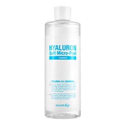 Secret Key Hyaluron Soft Micro-Peel Toner - Гиалуроновый тонер 500 мл