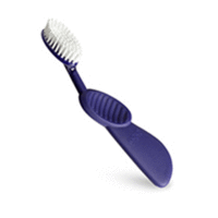 Radius Toothbrush Scuba - Щетка зубная с резиновой ручкой (фиолетовая)