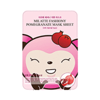 Milatte Fashiony Pomegranate Mask Sheet - Маска тканевая с экстрактом граната 21 г