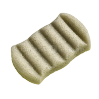 The Konjac Sponge 6 Wave Body Green Clay - Спонж для мытья тела