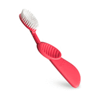 Radius Toothbrush Scuba - Щетка зубная с резиновой ручкой (арбузная)