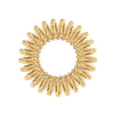 Invisibobble Original Golden Adventure - Резинка для волос с подвесом (сияющий золотой)