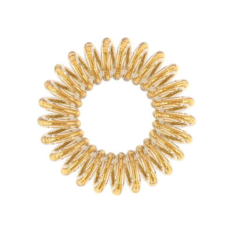 Invisibobble Original Golden Adventure - Резинка для волос с подвесом (сияющий золотой)