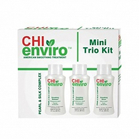 CHI Enviro Kit - Набор разглаживающий  мини для осветленных, пористых волос  3*59 мл