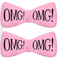 Double Dare OMG Hair Up Bow Pin-Pink - Заколки для фиксации волос во время косметических процедур, нежно-розовые