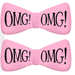 Double Dare OMG Hair Up Bow Pin-Pink - Заколки для фиксации волос во время косметических процедур, нежно-розовые