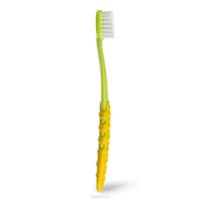Radius Toothbrush Totz Plus - Щетка зубная детская (зелено-желтая ручка)