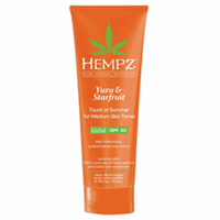Hempz Yuzu and Starfruit Touch Оf Summer Medium Skin - Молочко солнцезащитное для тела с бронзантом темного оттенка юдзу и карамбола SPF 30 200 мл