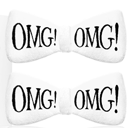 Double Dare OMG  Hair Up Bow Pin - Заколки для фиксации волос во время косметических процедур белые