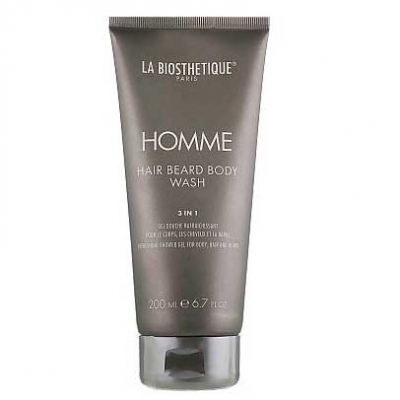 La Biosthetique Homme Hair Beard Body Wash - Очищающий, увлажняющий и освежающий гель для тела, волос и бороды 200 мл