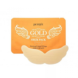 Petitfee Gold Neck Pack - Патч для области шеи гидрогелевый 10 г