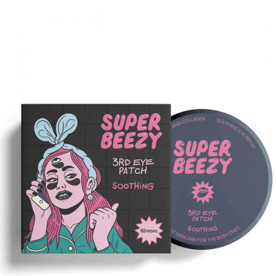 SUPER BEEZY Soothing 3RD Eye Patch - Гидрогелевые патчи для питания и смягчения 60 шт