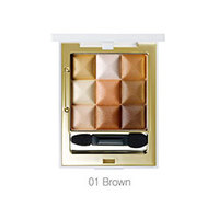 Seantree 3X3 Cube Eye Eyeshadow Color Brown - Палетка теней для век тон 01 (коричневый) 3*10 г