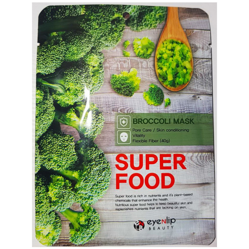 Eyenlip Super Food Broccoli Mask - Маска на тканевой основе (брокколи) 23 мл